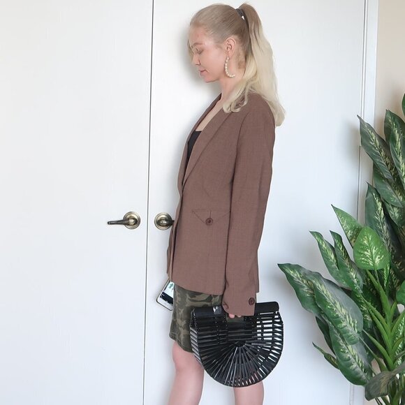 Classiques Entier Brown Single-breasted Blazer - Picture 6 of 14